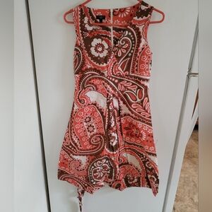 🔴Paisley Print Sleeveless Dress